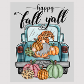 Gnome and Truck Happy Fall Y'all DTF Transfer
